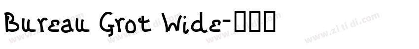 Bureau Grot Wide字体转换